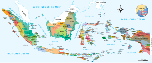 Ethnische Gruppen in Indonesien Quelle: Wikipedia